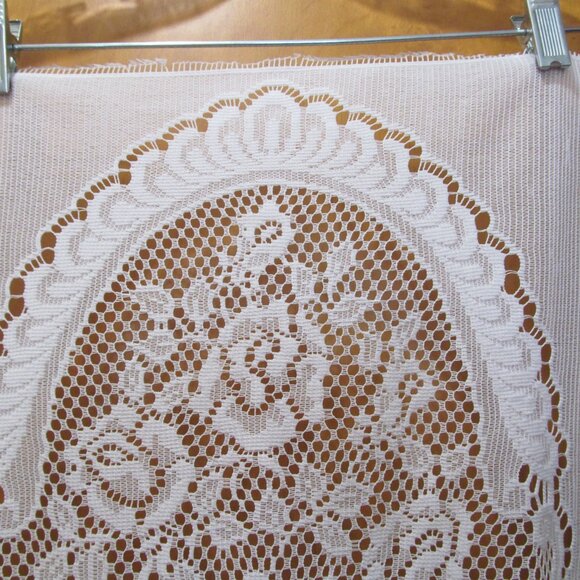 Floral White Lace Table Runner Dresser Scarf Sewing Crafts 86 x 14 - Picture 6 of 14